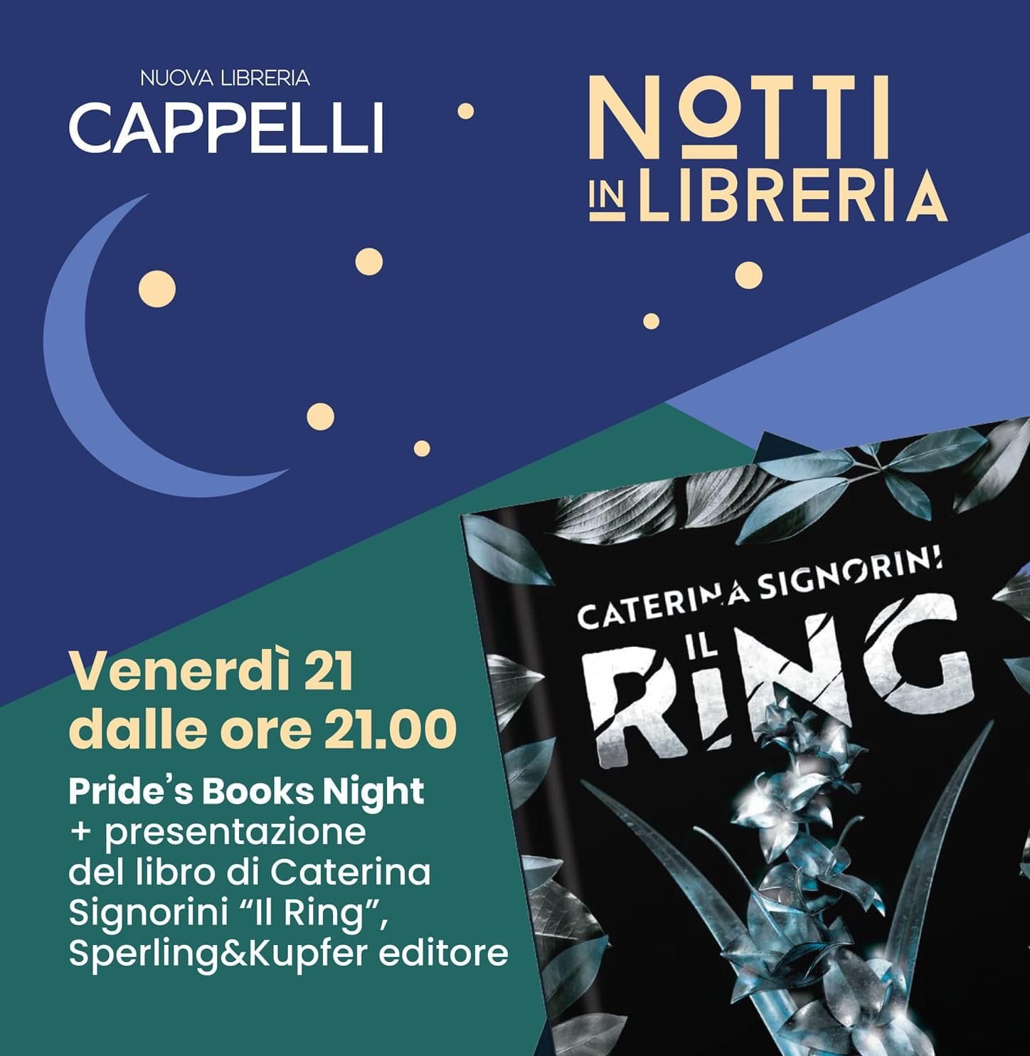 Locandina Pride's Book Night a Bolzano - 21 Luglio 2023